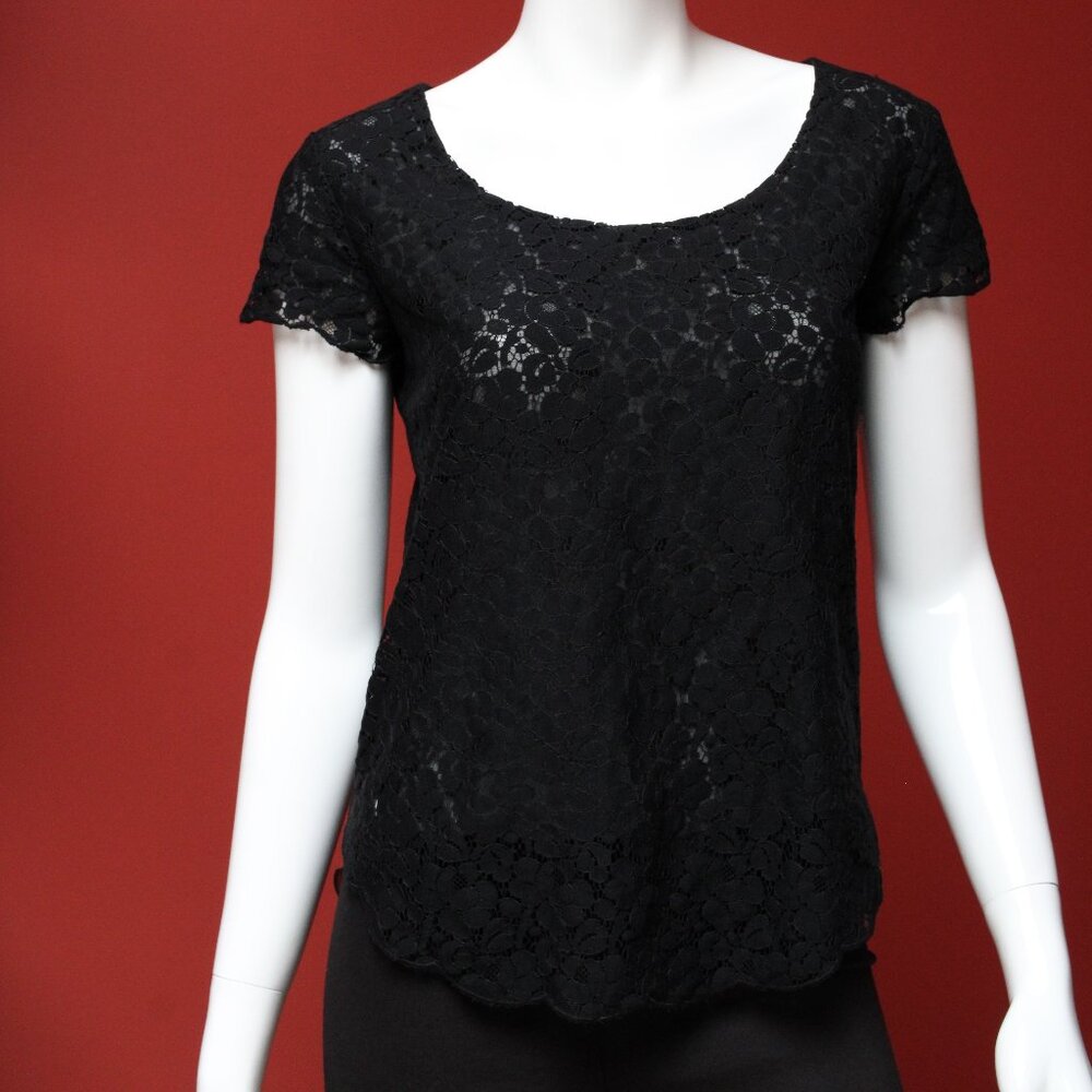 Talula Black Lace Blouse